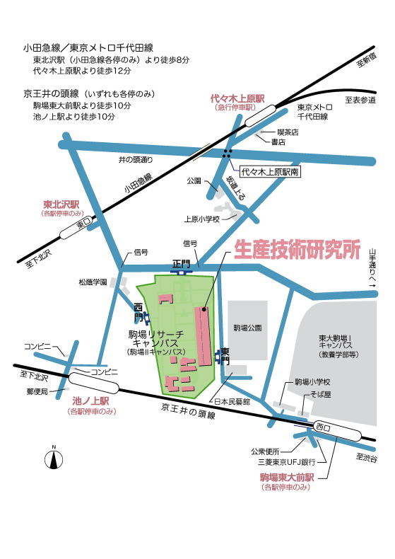 最寄り駅からの地図